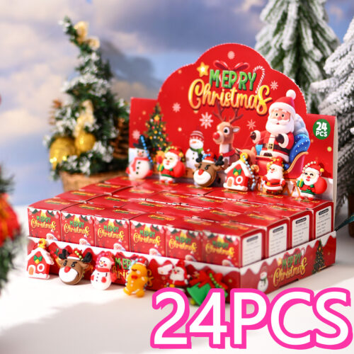 ROOICE 크리스마스 선물24PCS 인형 키링세트DGREF-3
