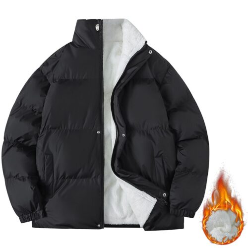 겨울 아우터 따뜻한 양털  방수  하이넥 패딩 숏 잠바 Sevenmoon