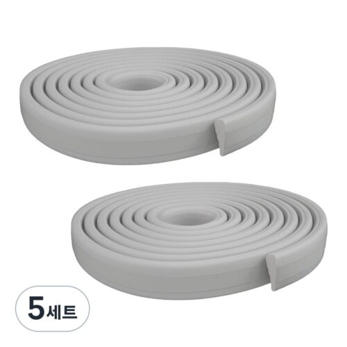 히트키퍼 신소재 문풍지 MAX 5m 2개입, 5세트, 그레이