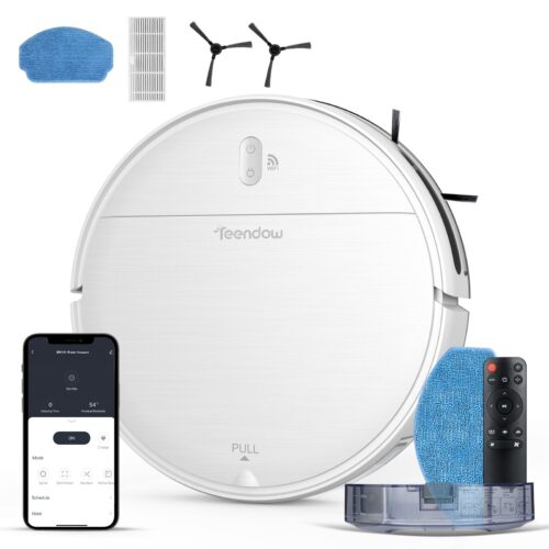 (2025최신버전) 틴도우 스마트 물걸레 로봇청소기+1년보증