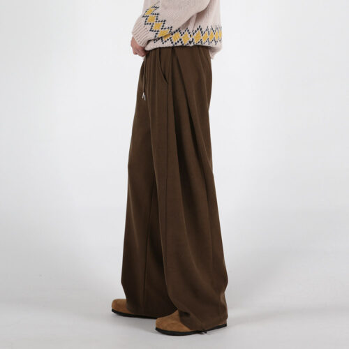 [오버나인] 남자 남성 겨울용 기모 코듀로이 숏 롱 기장 핀턱 밴딩 와이드 바지