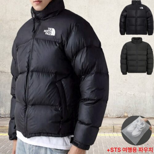 노스페이스 온볼 패딩 눕시 자켓 숏패딩 다운 점퍼 겨울 + STUDIOS 파우치