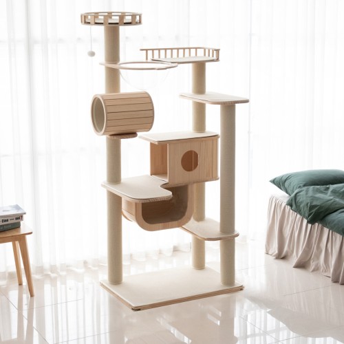 우리 냥이 최고의 선물! 가르르 원목 캣폴 갤럭시캣타워 솔직 후기