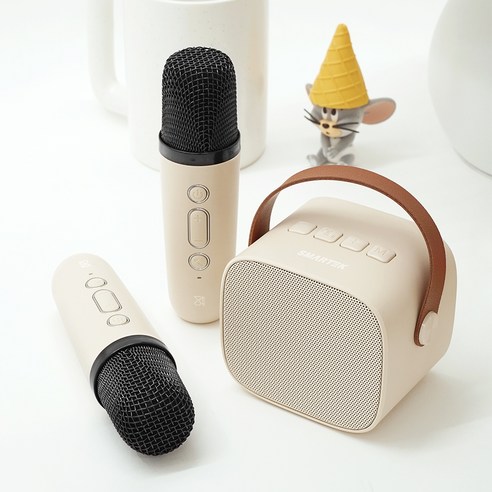 스마텍 무선 블루투스 듀얼 마이크 + 스피커로 우리 집이 노래방 됐다!