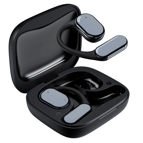 DAICOO 귀걸이형 무선 블루투스 이어폰: 오픈형 & LCD 디스플레이로 귀가 편안해요!