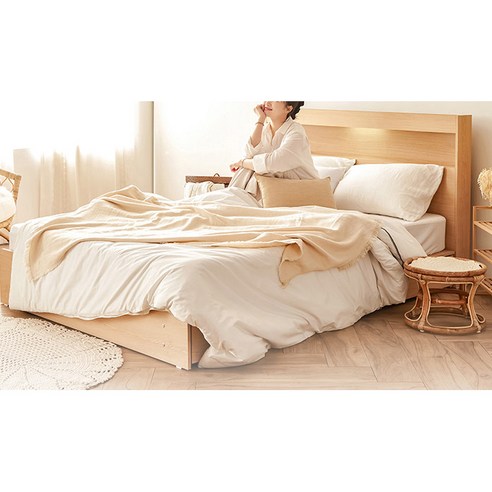 동서가구 이즈 카이 수납침대: 공간 활용 끝판왕! LED 조명까지?