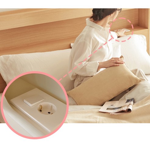 동서가구 이즈 카이 수납침대: 공간 활용 끝판왕! LED 조명까지?