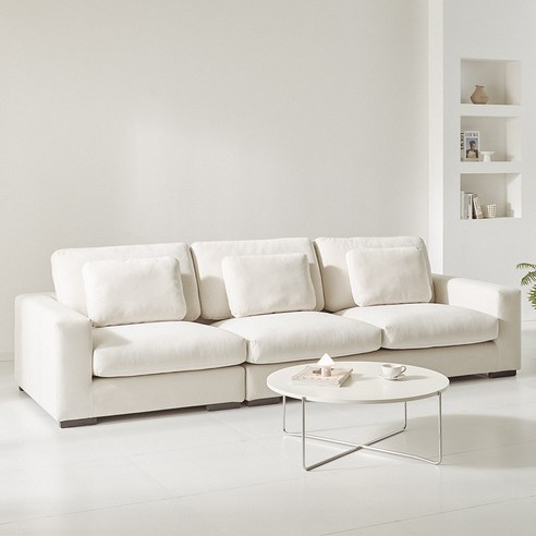 감성 더한 거실의 완성, 채움가구 플레노 아쿠아텍스 4인용 소파 후기