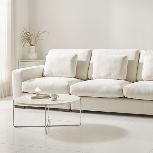 감성 더한 거실의 완성, 채움가구 플레노 아쿠아텍스 4인용 소파 후기