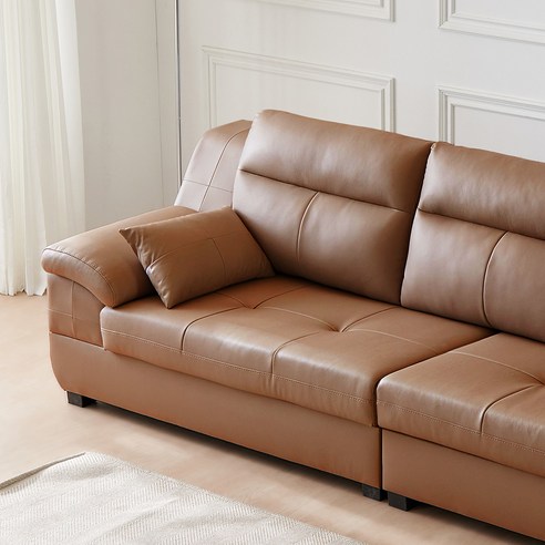 드디어 찾았다! 우리 집 거실을 빛낼 동서가구 테라 천연면피가죽 4인용 소파 후기