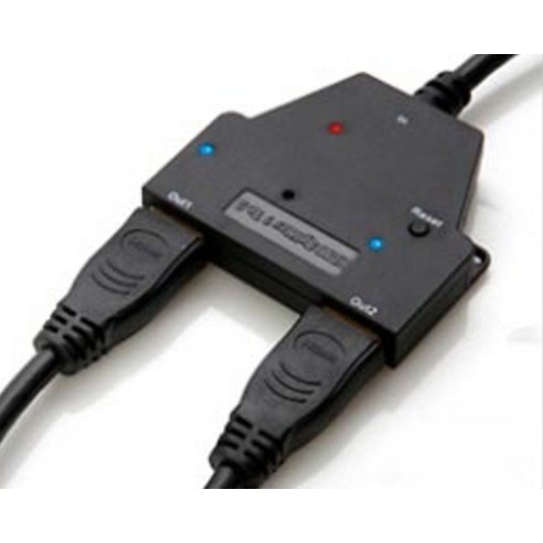 HDMI 1대2 모니터 분배기, 넥스트유 이지넷으로 두 대 한 번에!