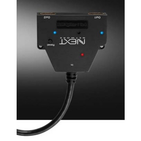 HDMI 1대2 모니터 분배기, 넥스트유 이지넷으로 두 대 한 번에!