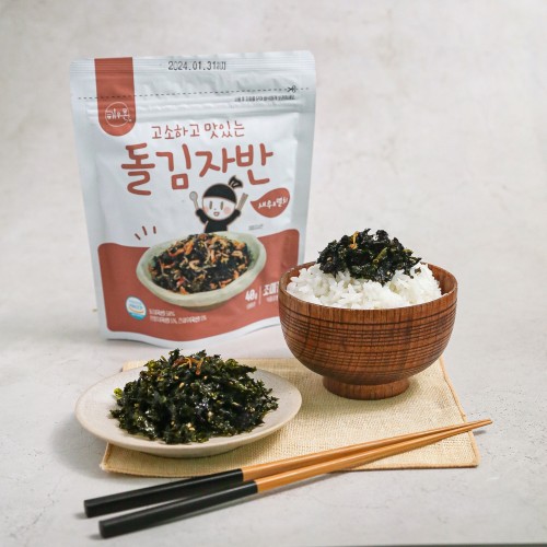 내돈내산 인생템! 국내산 고소한 김 김자반 파래자반 돌김자반 볶음, 꼭 드셔보세요!