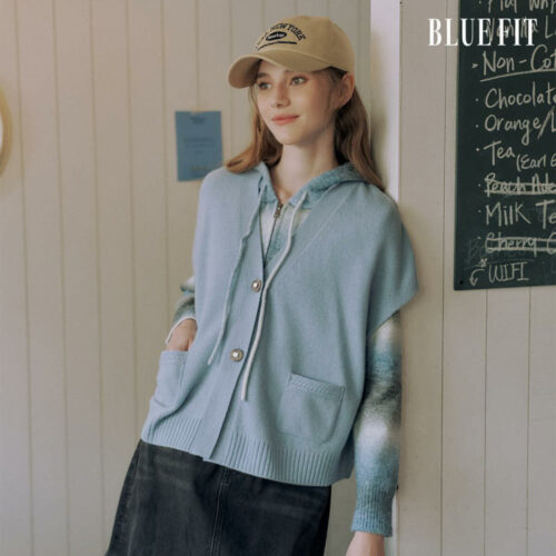 가을 코디 필수템! 찐으로 따뜻하고 예쁜 블루핏 울100 베스트 가디건 후기