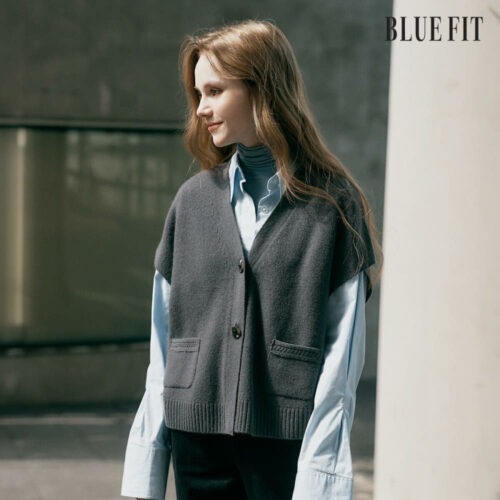 가을 코디 필수템! 찐으로 따뜻하고 예쁜 블루핏 울100 베스트 가디건 후기