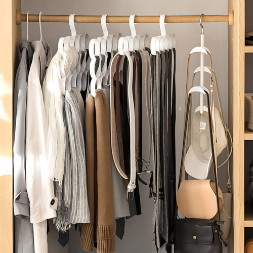옷장 정리 끝판왕! 가방걸이 하나로 깔끔하게 수납하는 꿀팁!