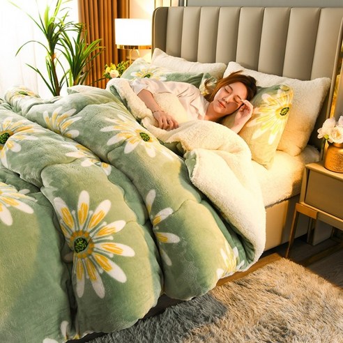 올겨울 따뜻함 끝판왕! YOUPAN 양털 캐시미어 이불로 꿀잠 예약