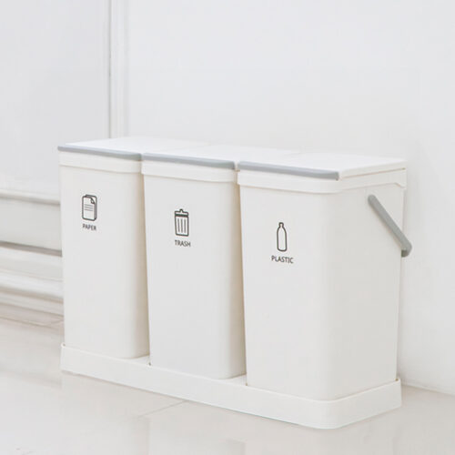 모노플랫 3단 가정용 분리수거함, 스티커