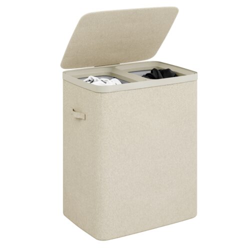 2026년 2월, 쿠팡 빨래바구니 추천! 가장 잘 나가는 BEST 10 (최신 트렌드 분석) 4 모아람 빨래 세탁 바구니 2단 100L 듀오 런드리바스켓 Duo Laundry Basket, 베이지