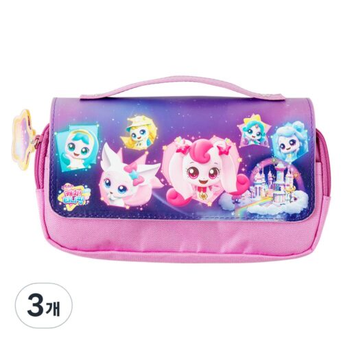 스튜디오에잇 캐치티니핑 악세서리 손잡이 필통, 티니핑, 3개