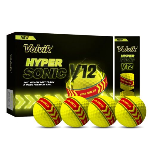 볼빅 골프공 하이퍼 소닉 V12 소프트 트랙 360도 고반발 3피스