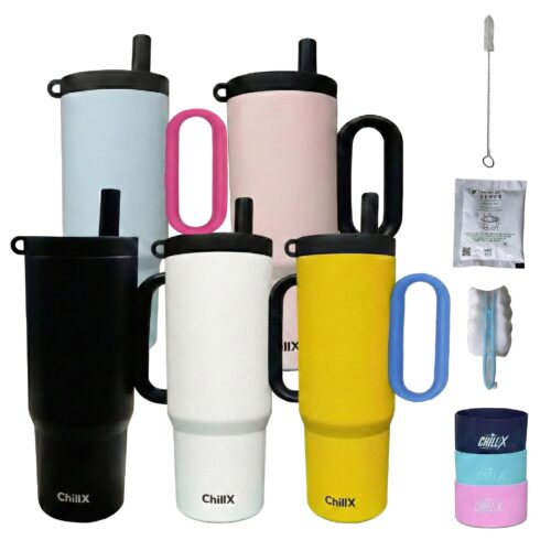 2026년 텀블러 추천! 3월 쿠팡 베스트 7 랭킹 총정리 5 ChillX 완전밀폐 텀블러 + 빨대 + 세척제 + 세척솔 + 빨대솔 + 미끄럼방지캡, 1개, 749ml, 오프 화이트