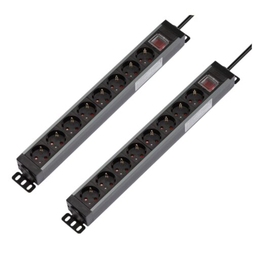 1+1 파워존 고용량 알루미늄 8구멀티탭 과부하차단 통합스위치 서버탭 1.5m 3m 5m