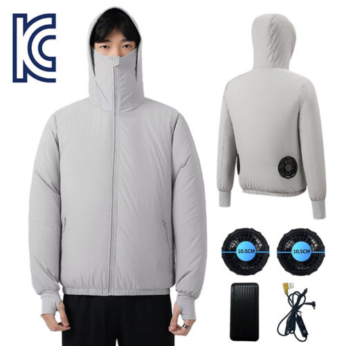 ZHZ 선풍기 옷 USB팬+보조배터리20000mAh 포함 남녀공용 여름 자외선 차단용 쿨링 K-2-23