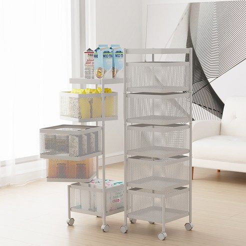 좁은 공간 마법사! Kleeno 다목적 이동식 트롤리로 깔끔하게 정리해요