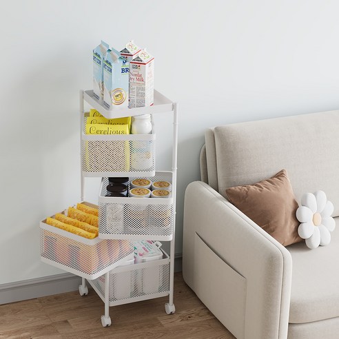 좁은 공간 마법사! Kleeno 다목적 이동식 트롤리로 깔끔하게 정리해요