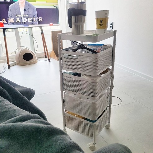 좁은 공간 마법사! Kleeno 다목적 이동식 트롤리로 깔끔하게 정리해요