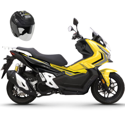 2026년 오토바이 트렌드 완전 정복! 쿠팡 베스트셀러 TOP 10 추천 (2026년 4월 최신) 4 한솜 모터스 어드벤처 스쿠터 + 오픈페이스 헬멧 방문설치