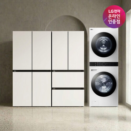 LG 디오스 냉장고 김치톡톡 워시타워 T876MEE111 Z408MEEF23 W2421WAMR 이것만 있으면 끝!