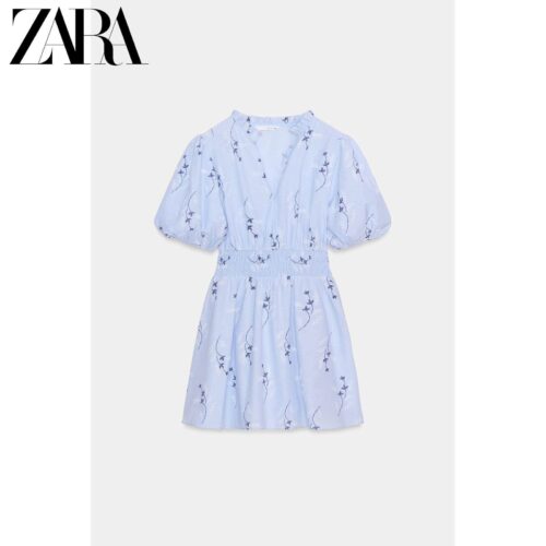 2026년 원피스 추천 베스트 10, 지금 가장 인기 있는 스타일은? 5 ZARA 자라 2026 봄여름 신상 여성 벌룬 자수 프린트 원피스 3564086 044